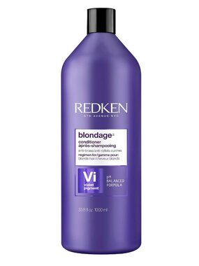 NEW XL Redken Blondage Color Depositing Purple Conditioner - 1 Liter Blonde